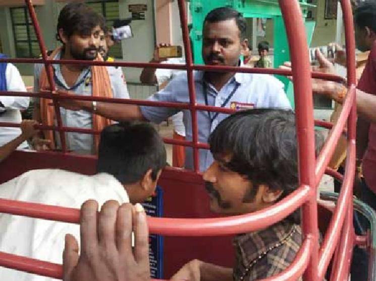 Dhanush visits Palani temple with family during shoot of D40